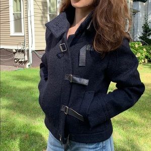 Vintage Calvin Klien Wool Bomber Jacket